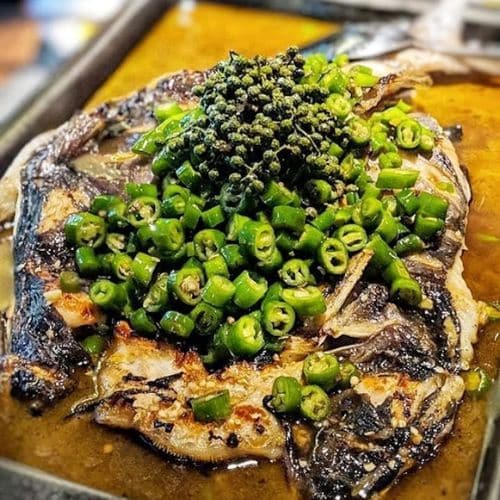 Grilled Fish With Green Pepper